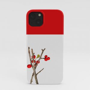 winter berries phone case