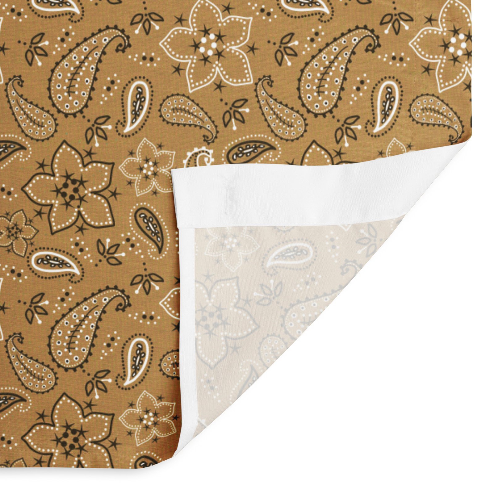 Mustard Bandana Shower Curtain - Image 2
