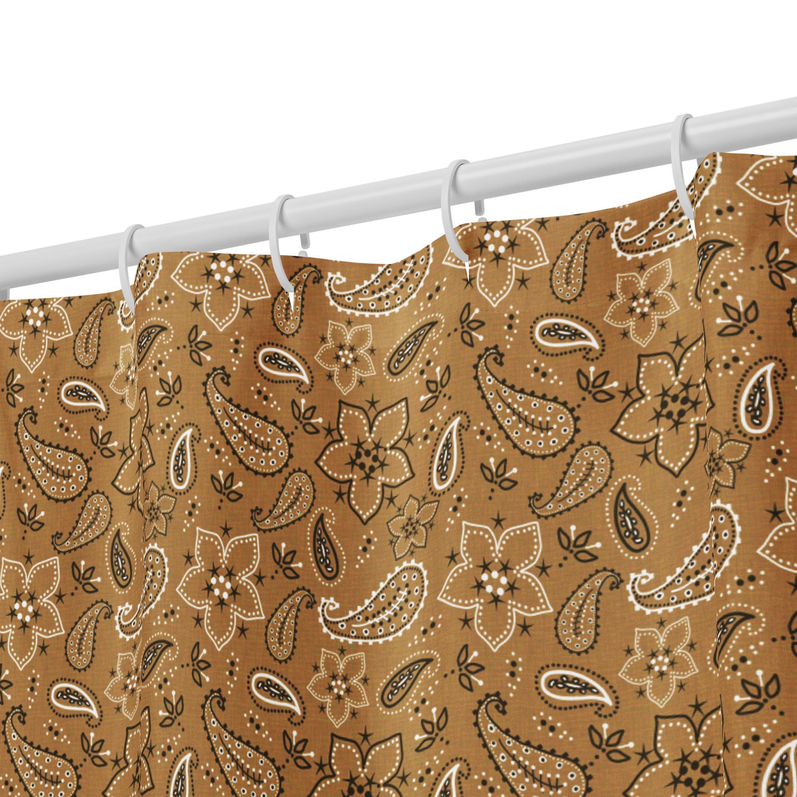 Mustard Bandana Shower Curtain - Image 3