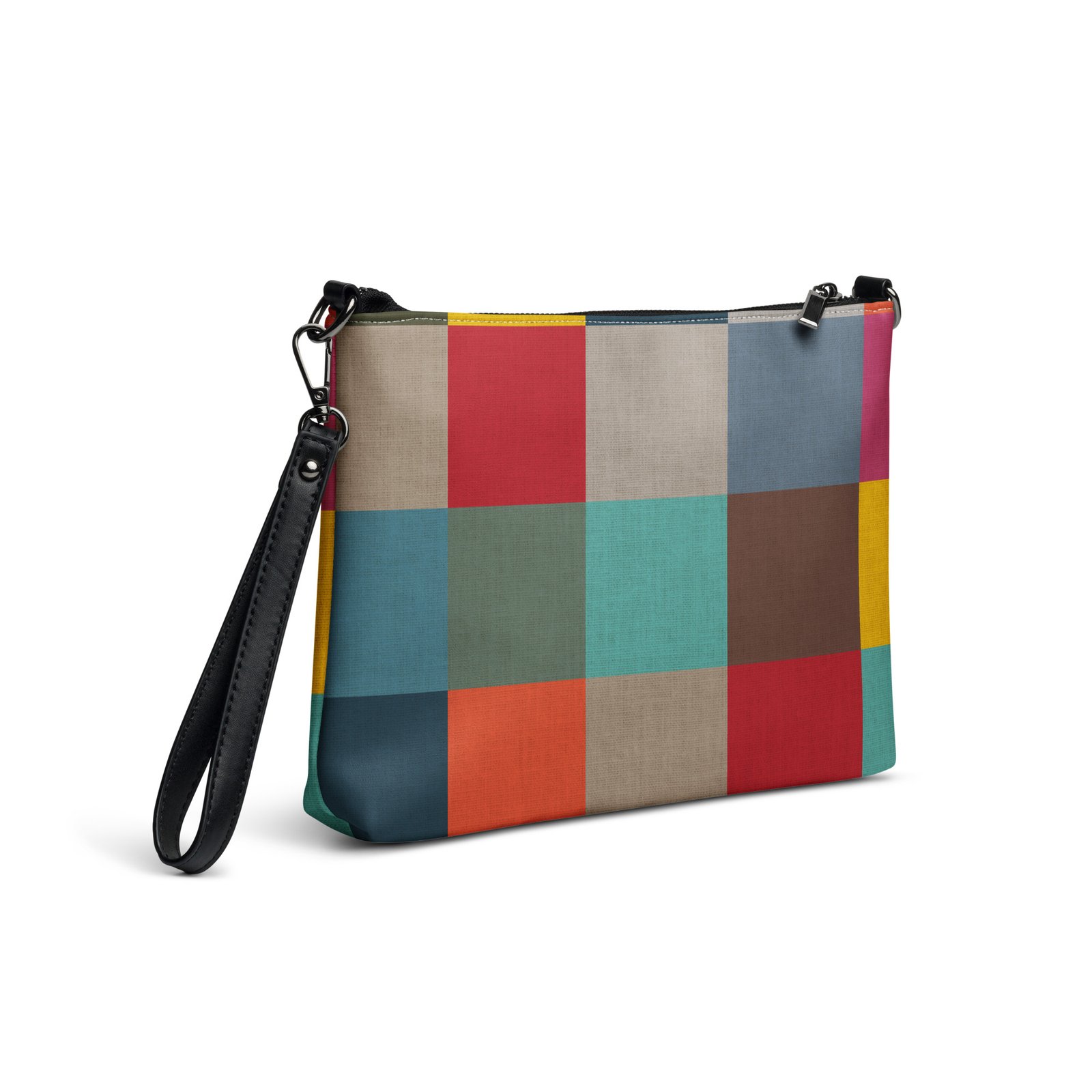 Warm Colorblock Crossbody Bag - Image 3