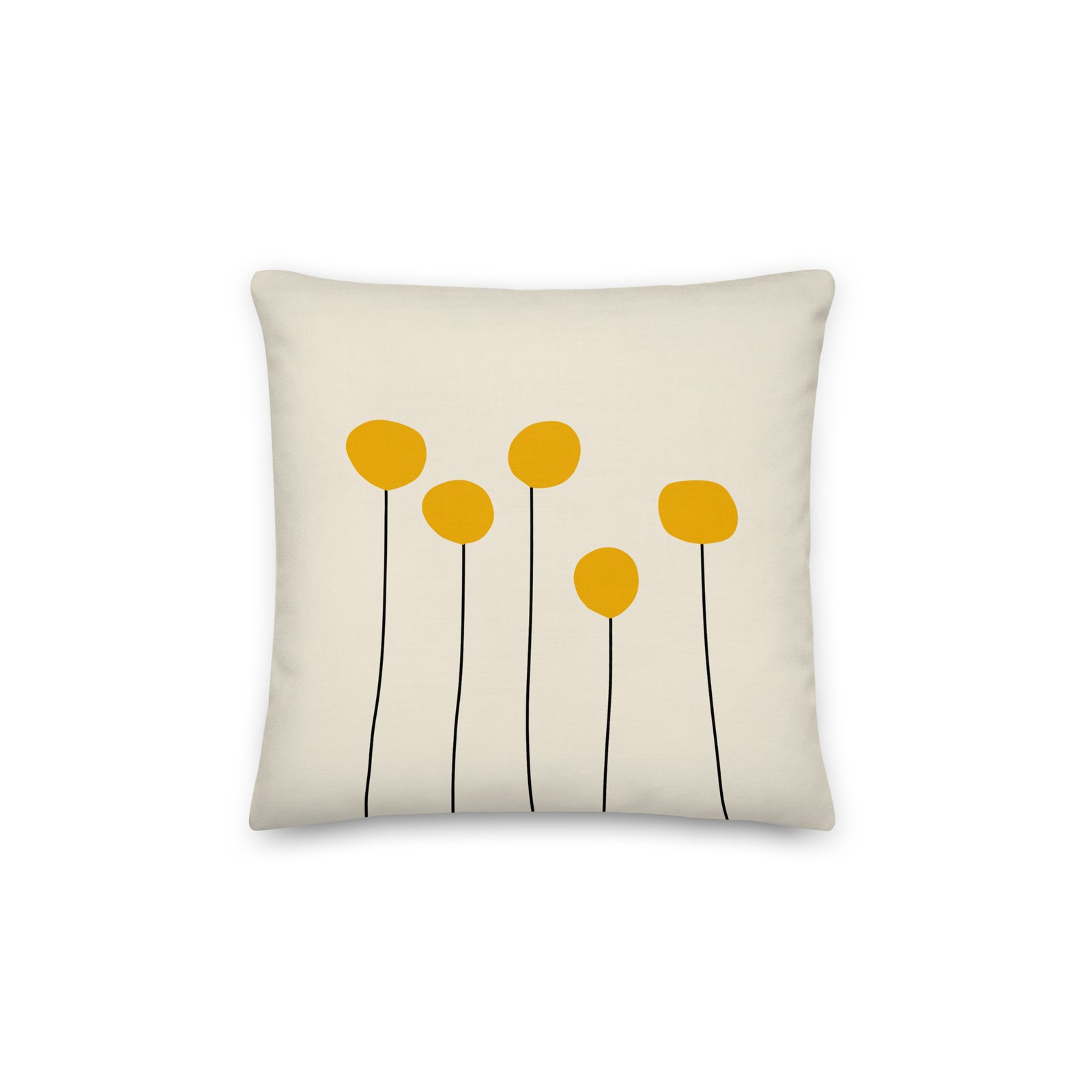 Mustard Billy Balls Premium Pillow - Image 2