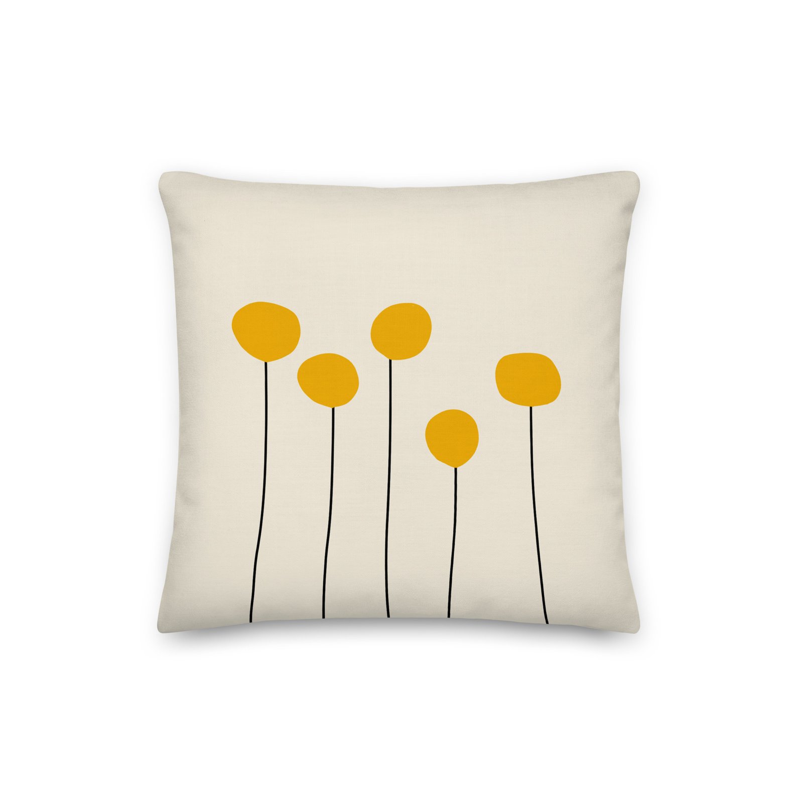 Mustard Billy Balls Premium Pillow - Image 3