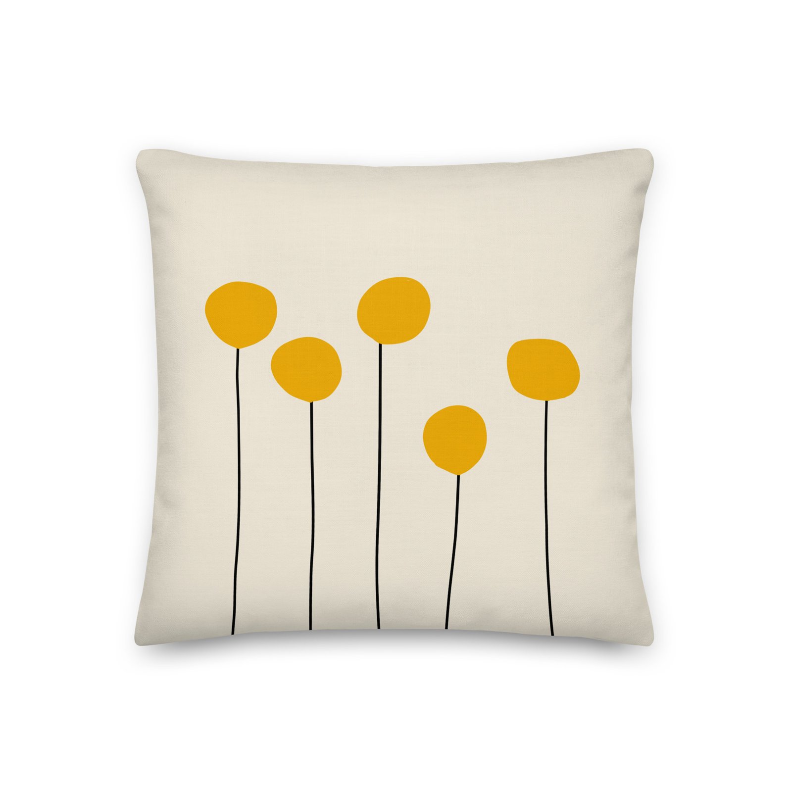 Mustard Billy Balls Premium Pillow - Image 4
