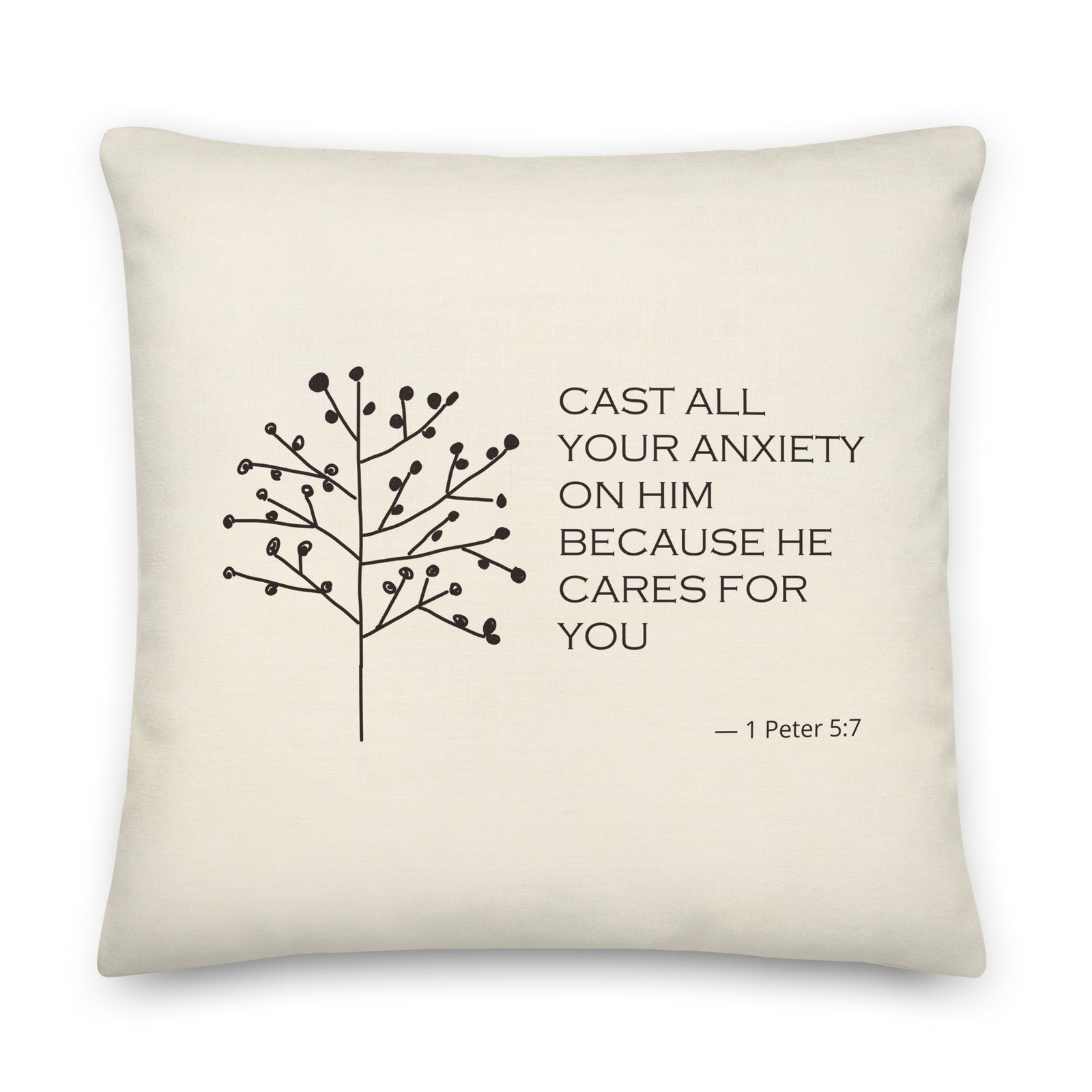 Soothe Anxiety Bible Verse Premium Pillow