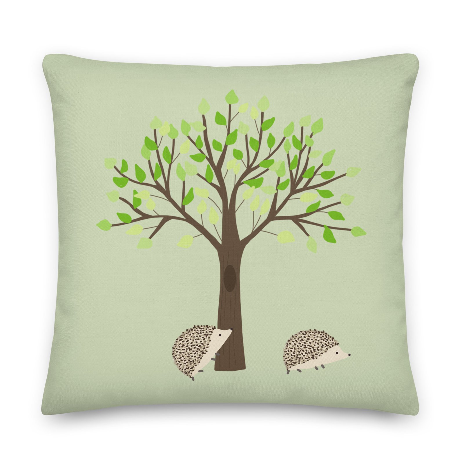 Hedgehogs Out For a Walk Kids Premium Pillow